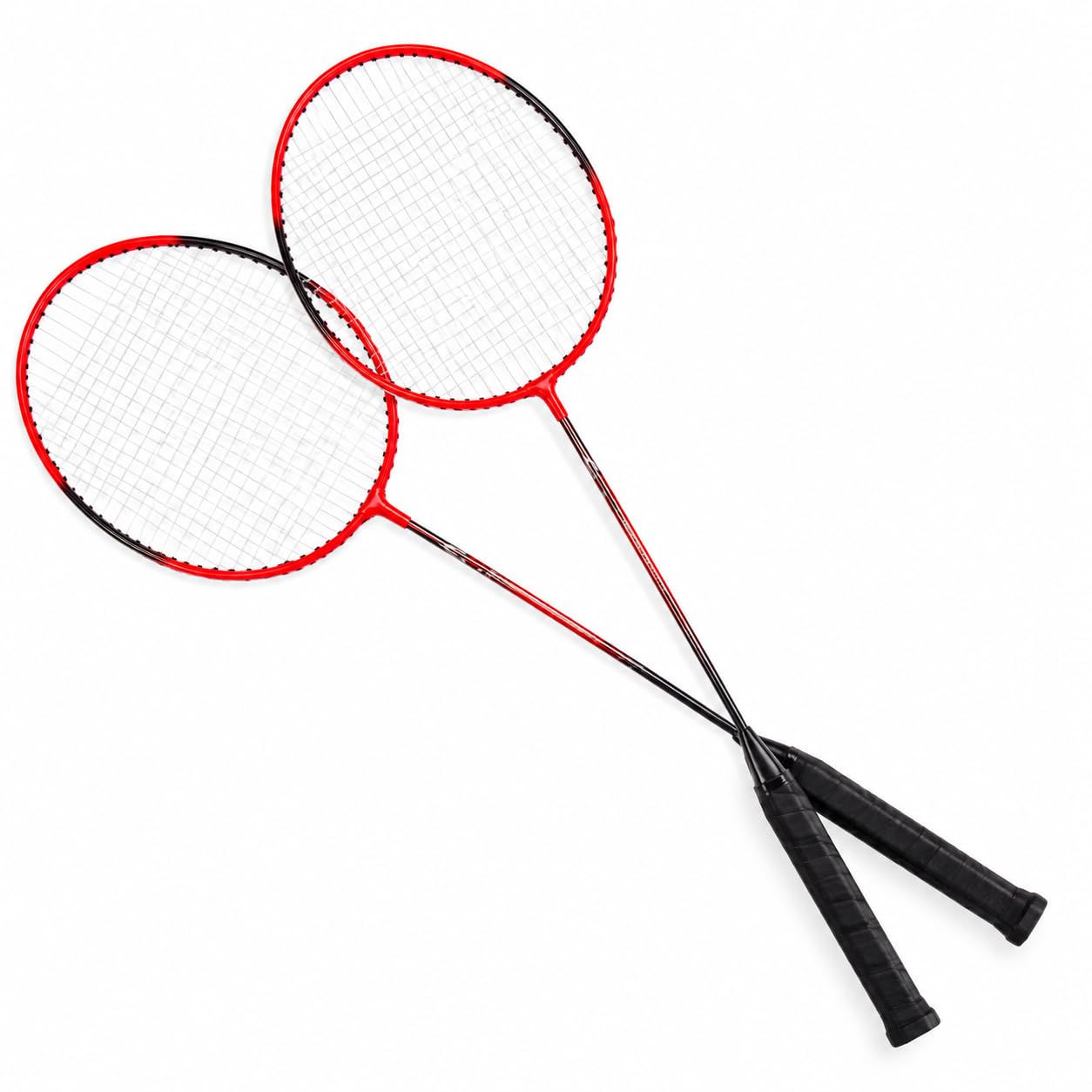 CZ 50 Badminton Racket Set of 2 with Full Cover | Aluminium Frame Steel Shaft Racquet | ISO Head Lightweight Hobby Play Badminton Kit for Kids Adults-image-38
