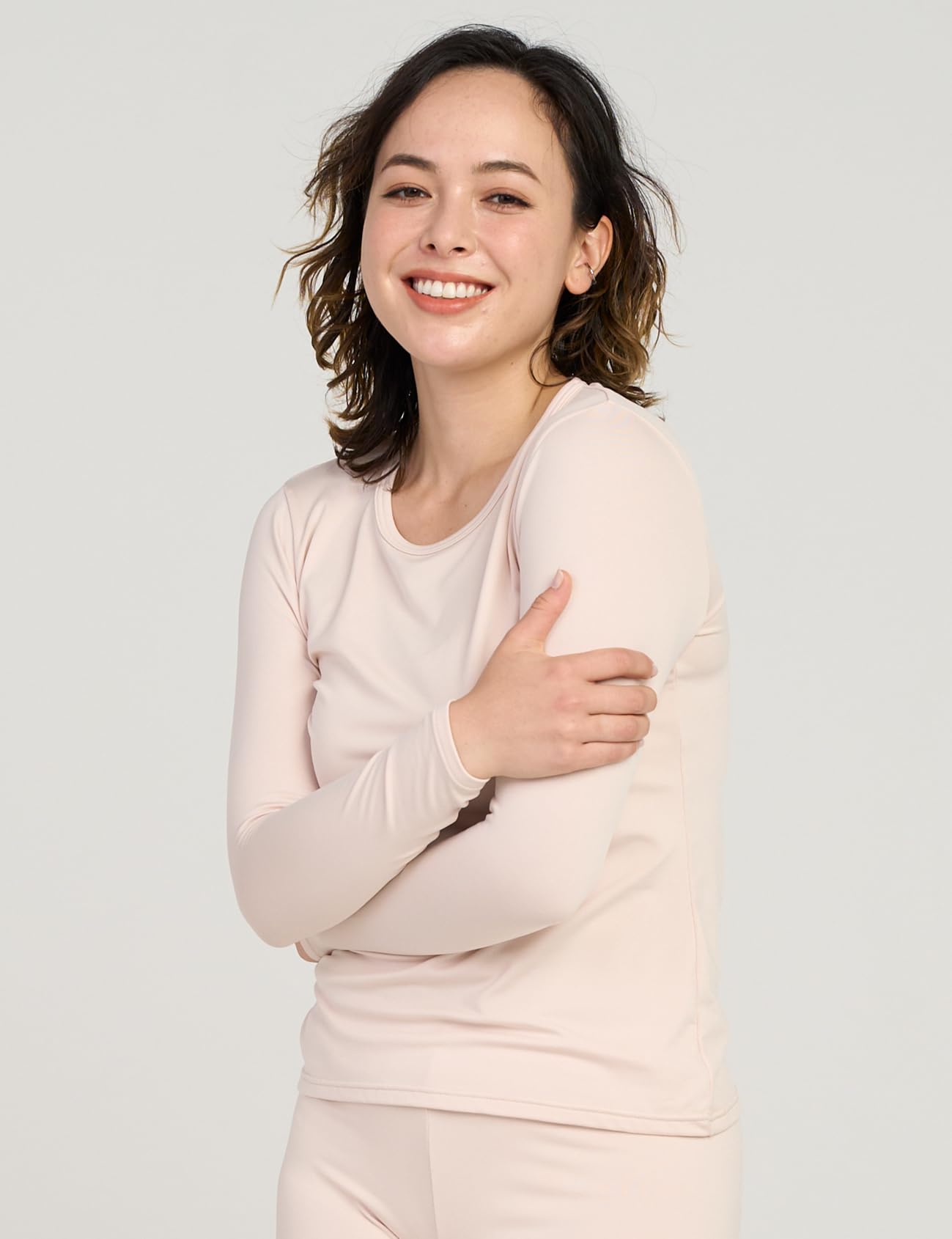 LAPASA Pacco da 2 o 1 Maglia Termica Donna Manica Lunga Fodera in Micro Pile - Pigiama Abbigliamento Intimo Canottiera Calda Elegante Elastica Traspirante Sportiva L15/L39/L42