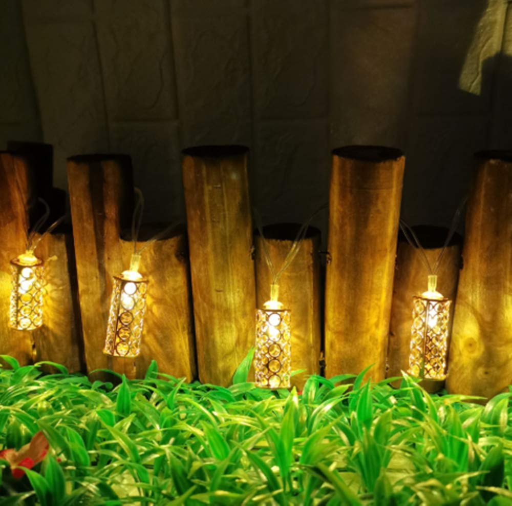 Cadena de luces de alambre de cobre con alimentación de red, funciona con pilas, decoración de bodas, fiestas, decoración de árboles, iluminación brillante for interiores y exteriores, jardín. Cadena