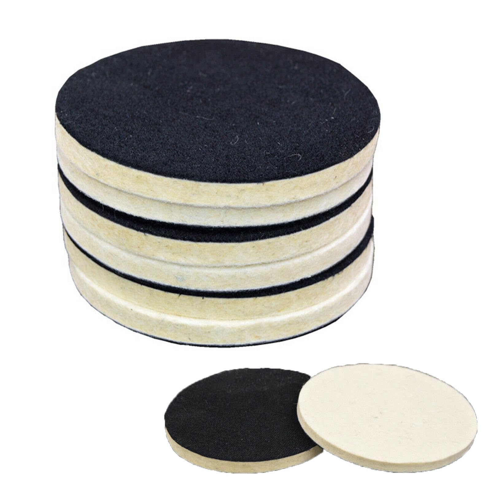Lot de 6 disques de polissage en laine auto-agrippants pour métal, voitures, verre, pierre, bois (150 mm)