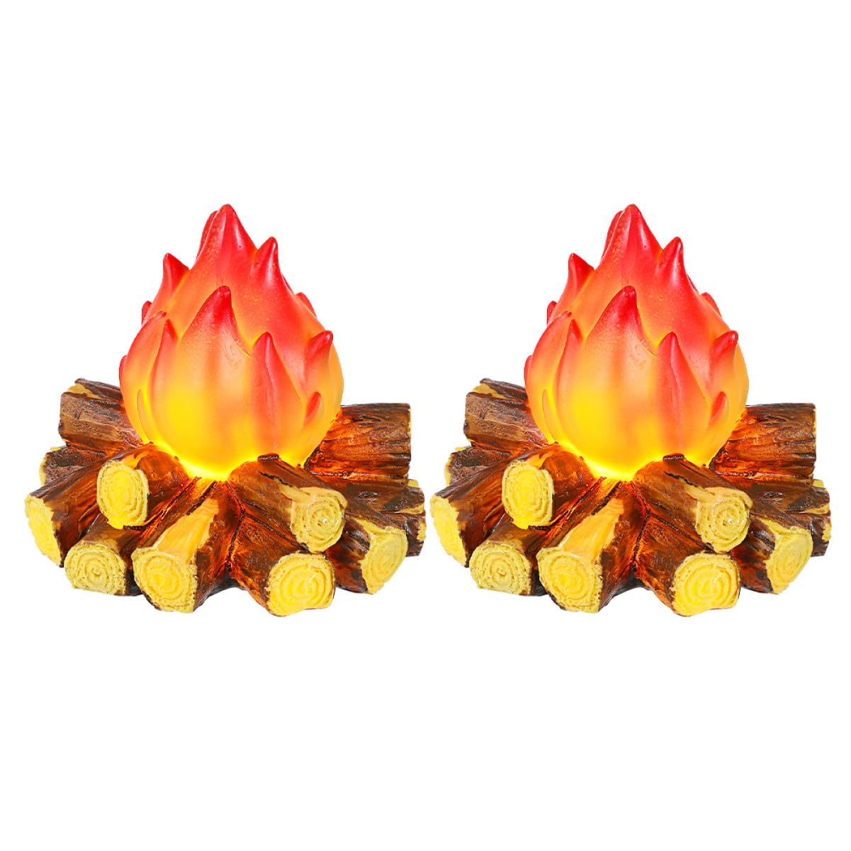 BESTYASH 2pezzi Lampadina Effetto Fiamma LED Lanterna Decorativa in Simulata per Falò Illuminazione Esterna Accogliente e Sicura per Campeggio e Feste