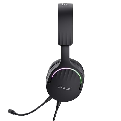 GXTrust 490 Fayzo Cuffie Gaming USB con Audio Surround 7.1, Driver 50 mm, 85% Plastica Riciclata, Illuminazione RGB, Over-Ear Cuffie con Microfono Noise Cancelling per PC PS5 - Nero - Cuffia gaming - Immagine 13