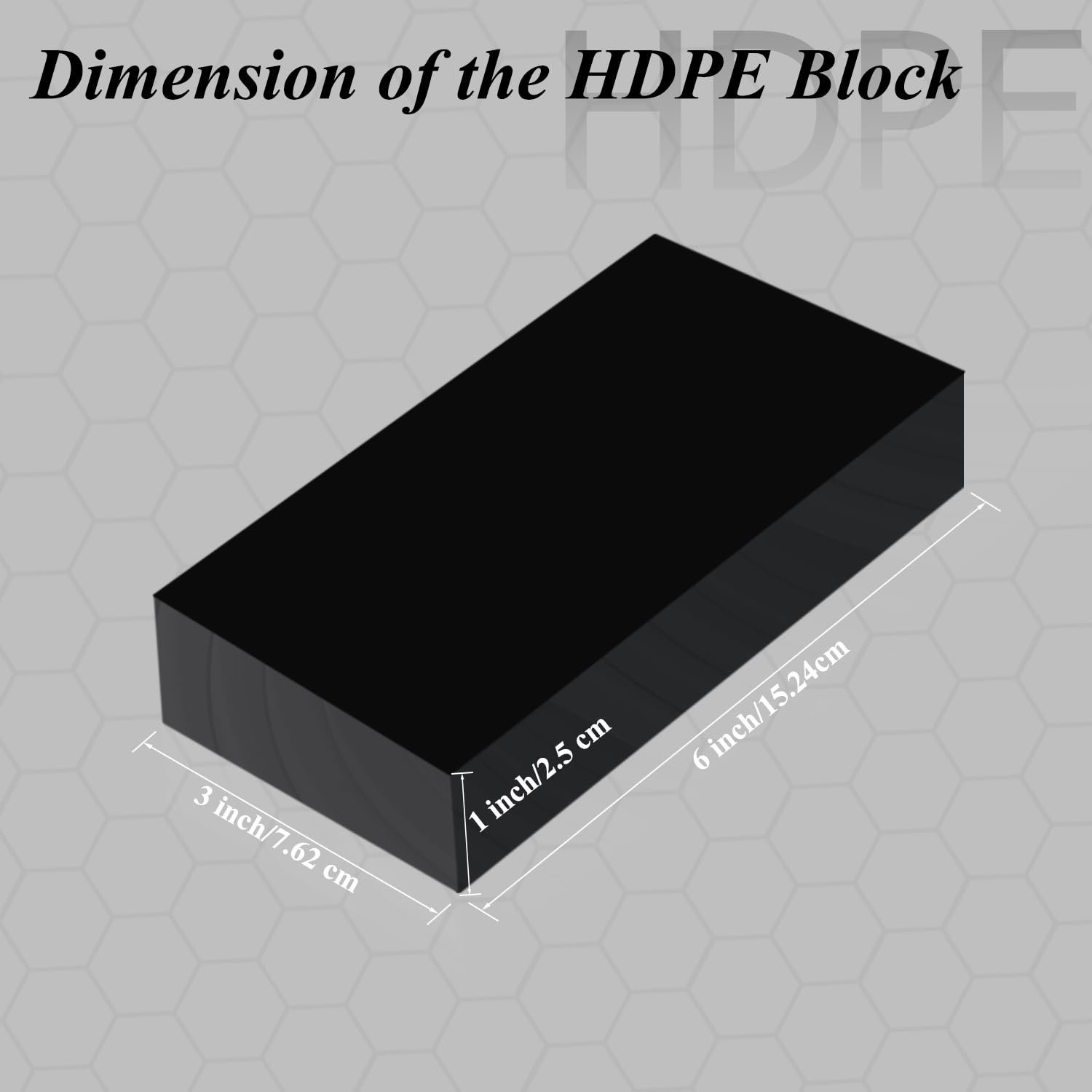 HDPE Plastic Sheet - Black Block for DIY Projects -2 HDPE Plastic Sheet - Black Block for DIY Projects -2