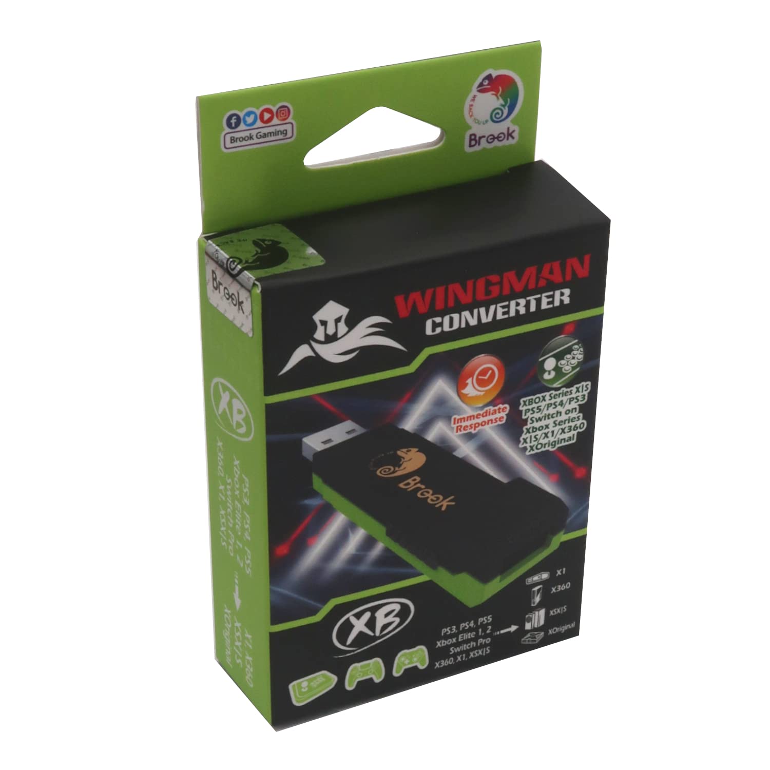 Mcbazel XB Adapter für Xbox Series X/S/One/Elite/360/PS5/PS4/PS3/Switch Pro Controller, Turbo und Remap Konverter