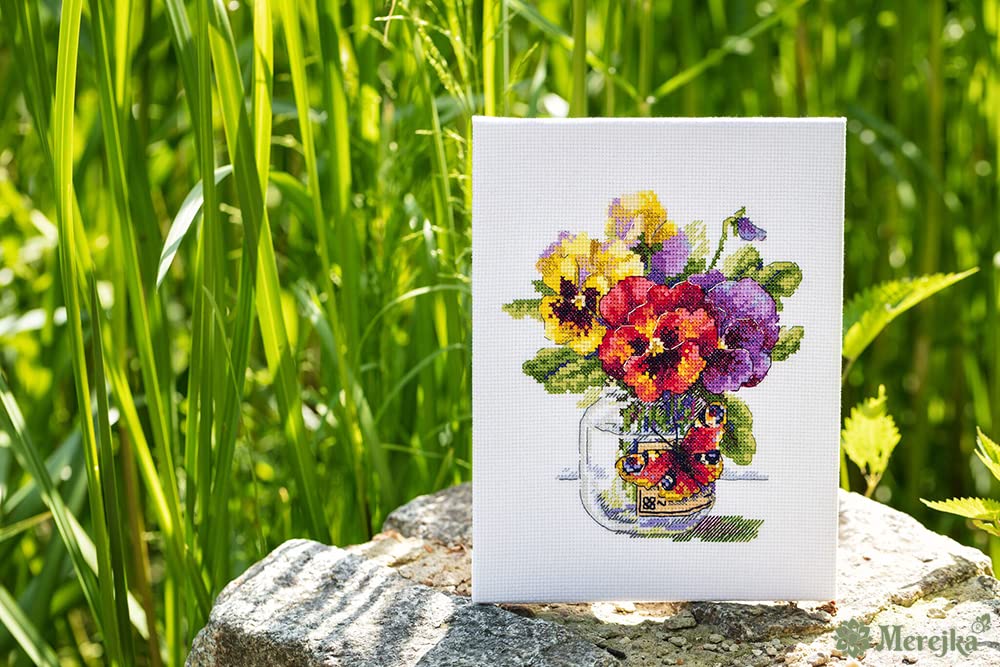 Merejka Kreuzstich-Set – Motiv 33 X 25 Cm | Mit Aida 16 Stoff, DMC-Stickgarn & Anleitung | Zum Selbermachen