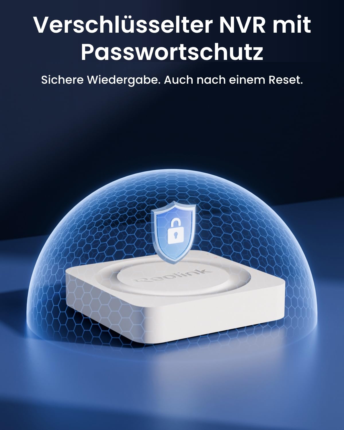 Reolink 4 Port PoE-NVR-Sicherheitssystem, 24/7-Aufzeichnung, RLN4E