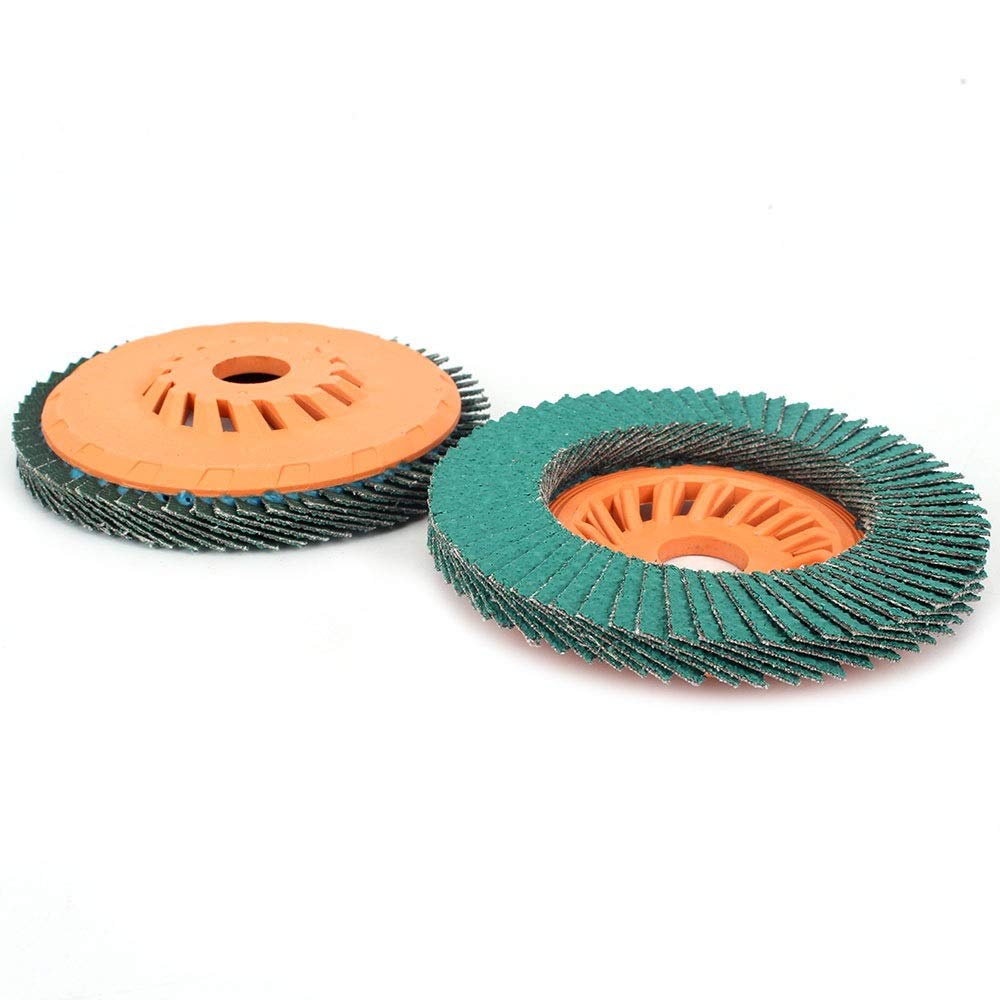 Tarcze szlifierskie, krążki lamelowe, 10,2 cm, ziarnistość 60, tarcza szlifierska z tlenku cyrkonu i tlenku glinu, trzpień 5/8, do metalu, opakowanie 2/5/10 sztuk