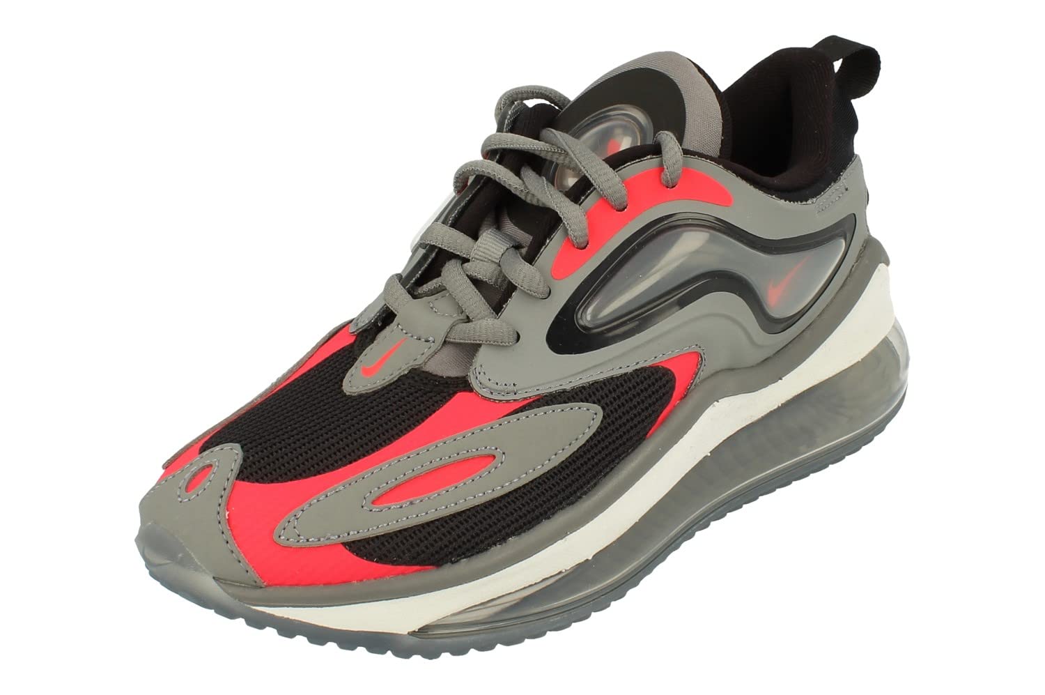 Nike Air Max Zephyr GS Running Trainers CN8511 Sneakers Shoes (UK 5 US 5.5Y EU 38, Smoke Grey Siren red Black 003)