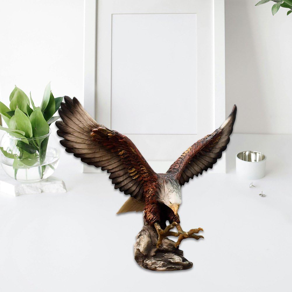 Posąg orła z żywicy, dziki ptak, zwierzę, model, ozdoba, sztuka, statuetka, kolekcjonerska, do domu, biura, na biurko, Feng Shui, dekoracyjne figurki