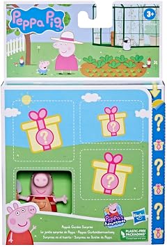 Peppa Pig Peppas Adventures Peppas Garden Surprise Figure and Accessory Set, Preschool Toy for Kids Ages 3 and Up