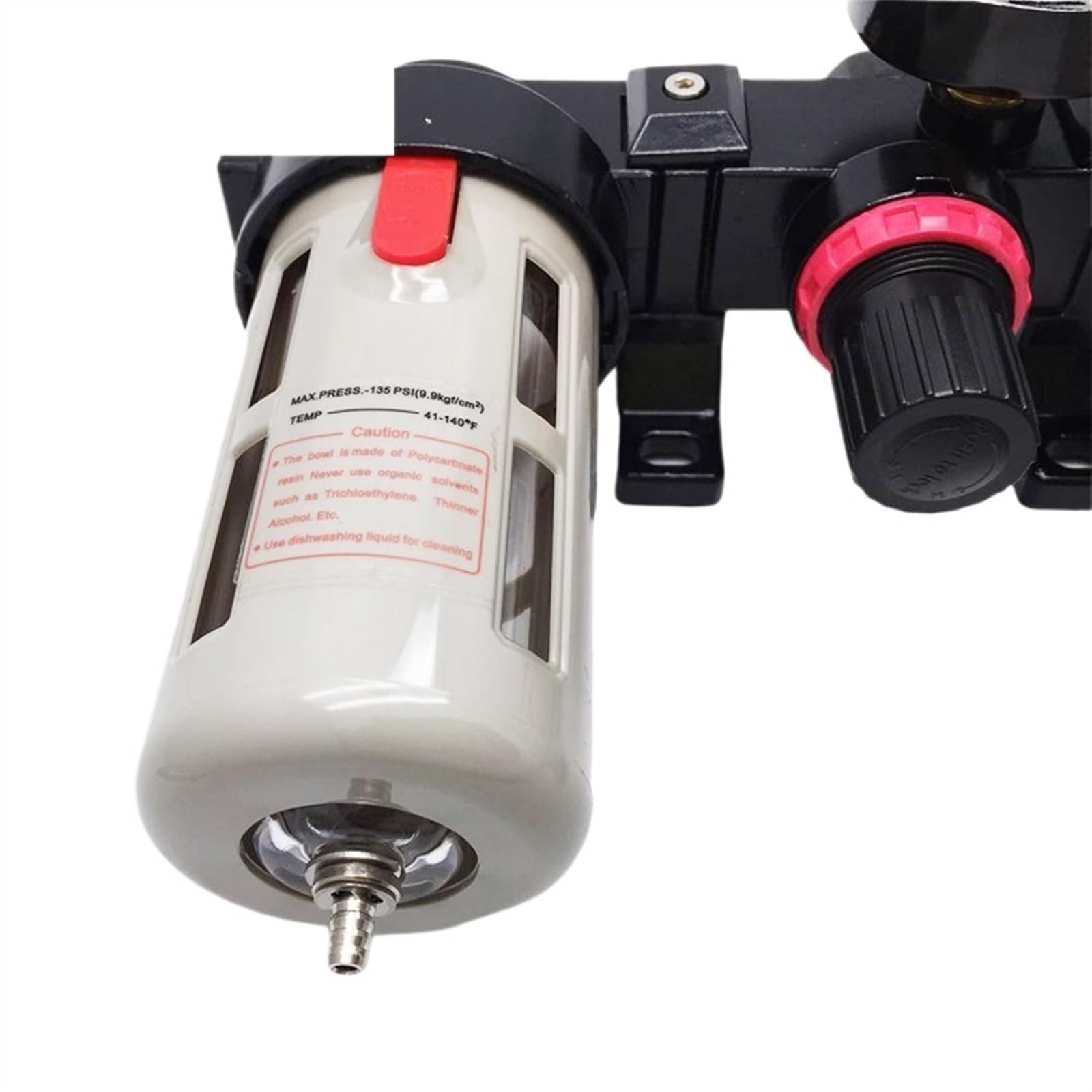 Filtro de compresor for Herramienta neumática BC2000/3000 BC4000 Kit regulador presión Filtro Aire neumático con manómetro y lubricador(BC-2000,Fiber Core)