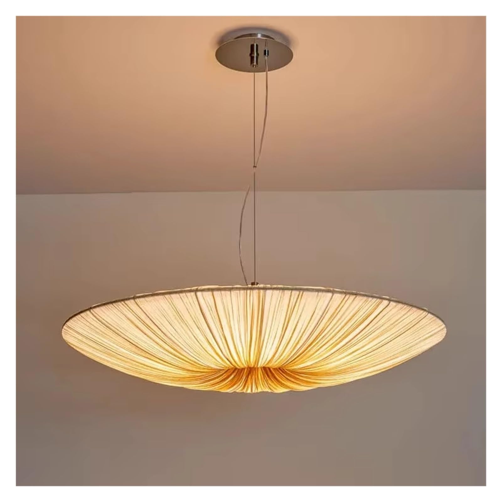 KXEcoLife Fabric Ceiling Chandelier Decoration Restaurant