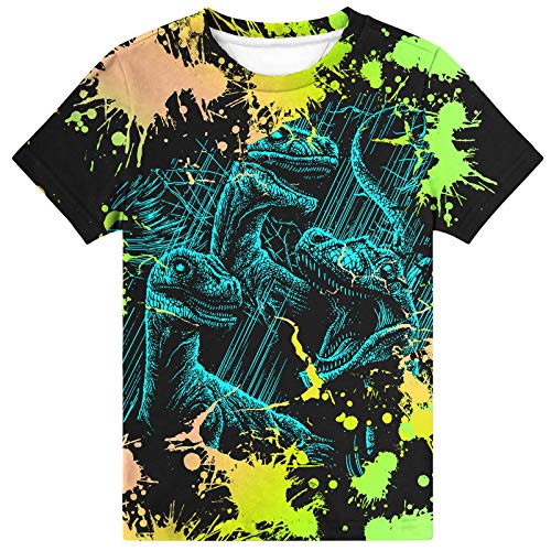 Image of Hgvoetty Boys Girls Graphic T-Shirts Kid 3D Casual Tops Tees for 6-16 Years