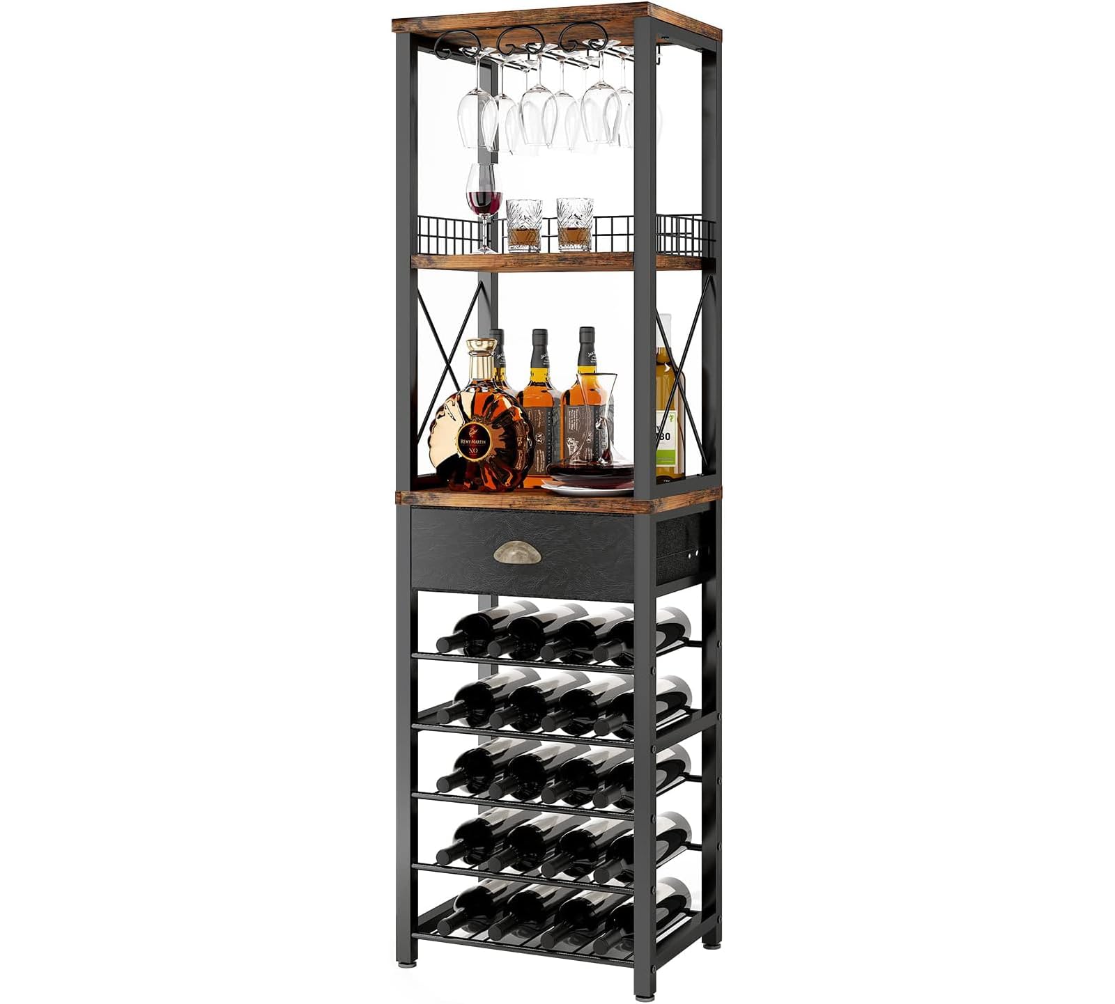 Armoire à vin pour bar à domicile avec plateau de dégustation
