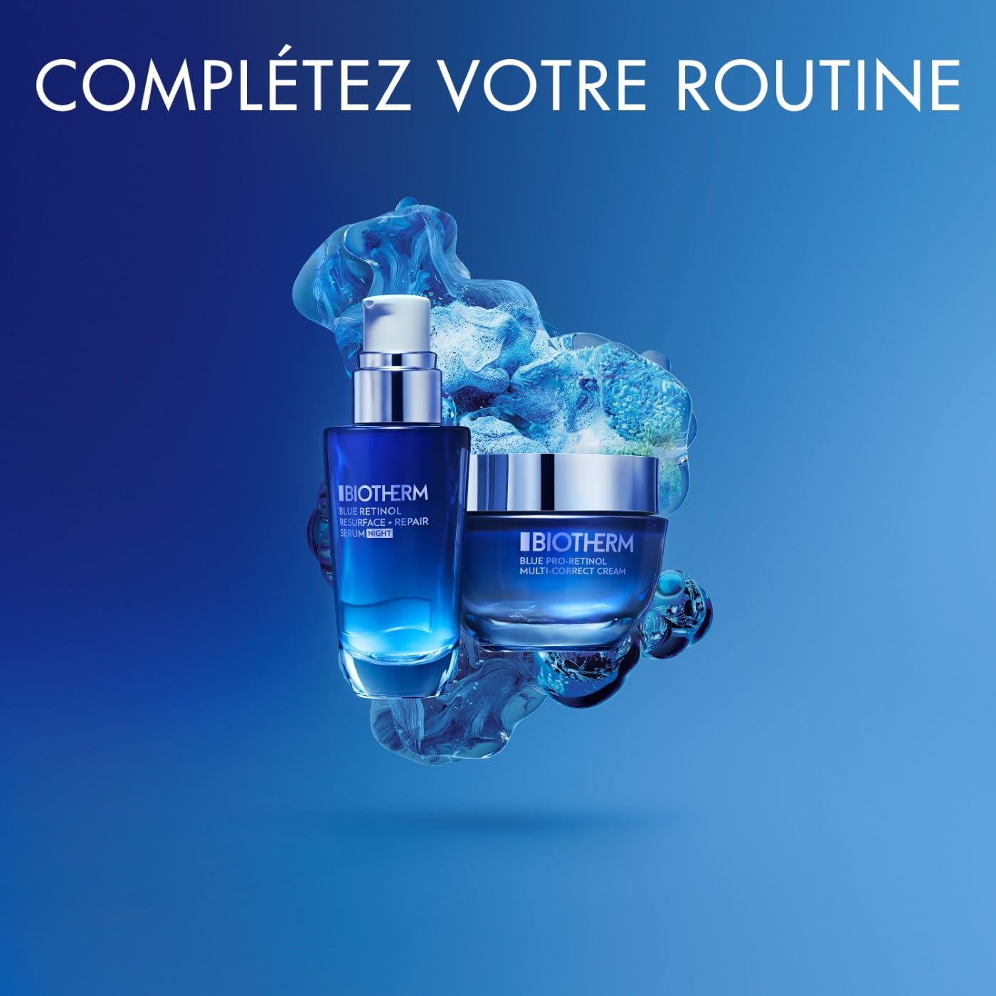 BIOTHERM - Blue Pro-Retinol Crème Visage Anti-Âge - Enrichi En Rétinol - Anti-Rides et Lissante - Tous Types de Peaux