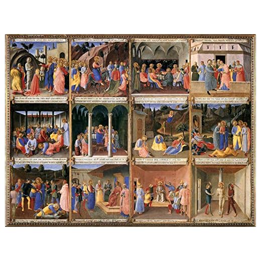 Fra Angelico Scenes from The Life of Christ 1452 Museo di San Marco - Florence 30" x 23" Fine Art Giclee Canvas Print (Unframed) Reproduction
