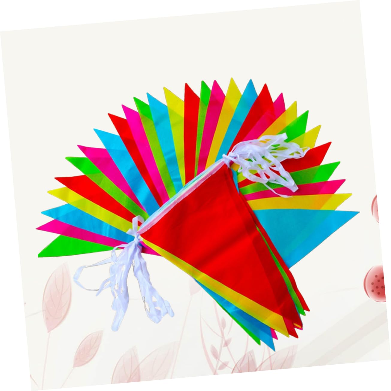 SHOWERORO Cute Banner Garland 5 Pack 250 Pcs Pennant Flags 30m for Outdoor Indoor Celebration