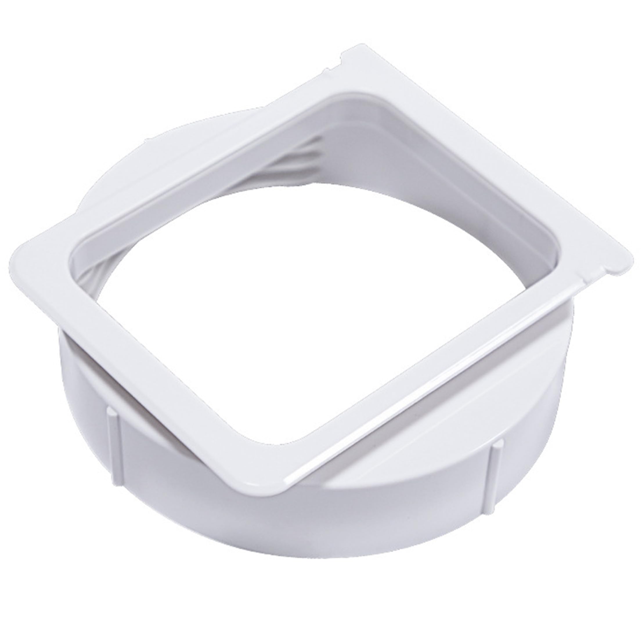 Xoeryoy Portable Ac Hose Adapter, Square to Round Duct Adapter Threaded for Portable Acs, 15cm/5.91inch, White