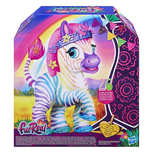 Furreal Zenya My Rainbow Zebra, Zebra Toy, 14-Inch Electronic Pets, 80+ Sounds & Reactions, 20 Styling Accessories, Interactive Toys For 4 Year Old Girls And Boys And Up (Amazon Exclusive) #TOP2
