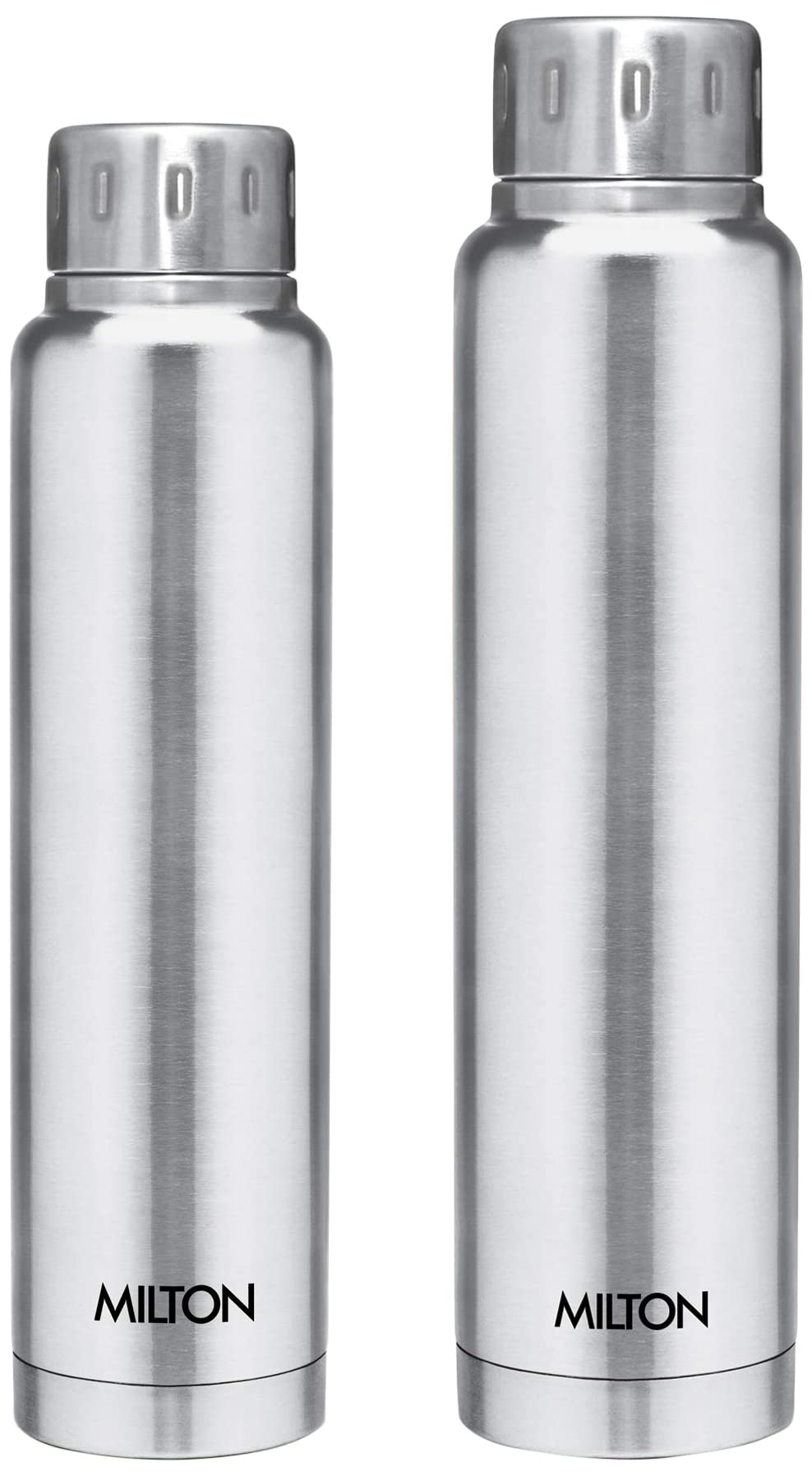 Milton Thermosteel Elfin 750 ml Bottle, Steelplain and Silver Combo