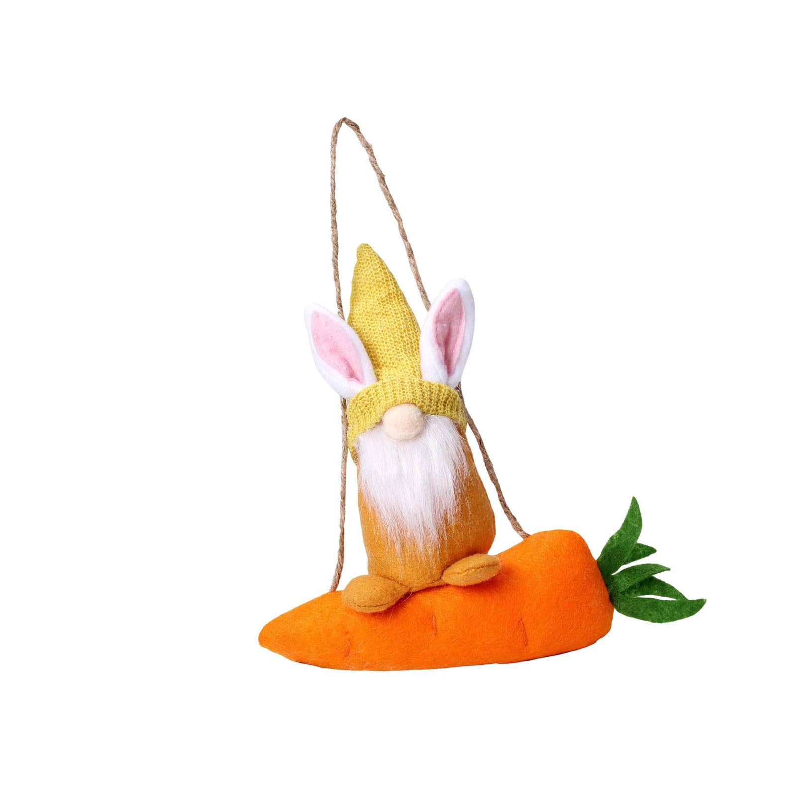 Easter Hare Carrot Toy Hanging Ornament Dwarf Doll Spring Festival Decoration for Mantels Door Easter Conies Decoration