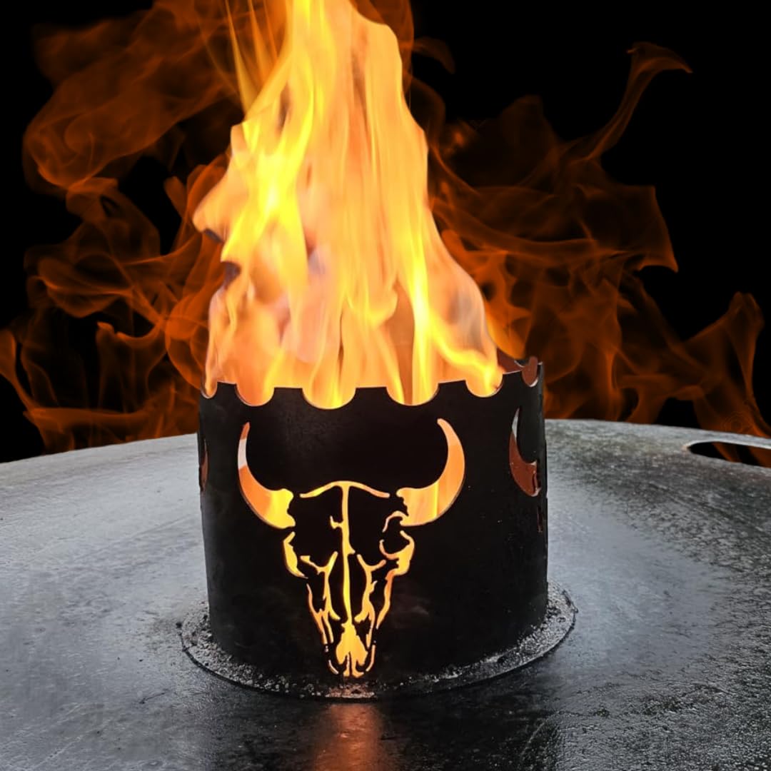 Terma Wokaufsatz Wokkrone Motiv BBQ Stier Ø20cm do Feuerplatte Grillplatte