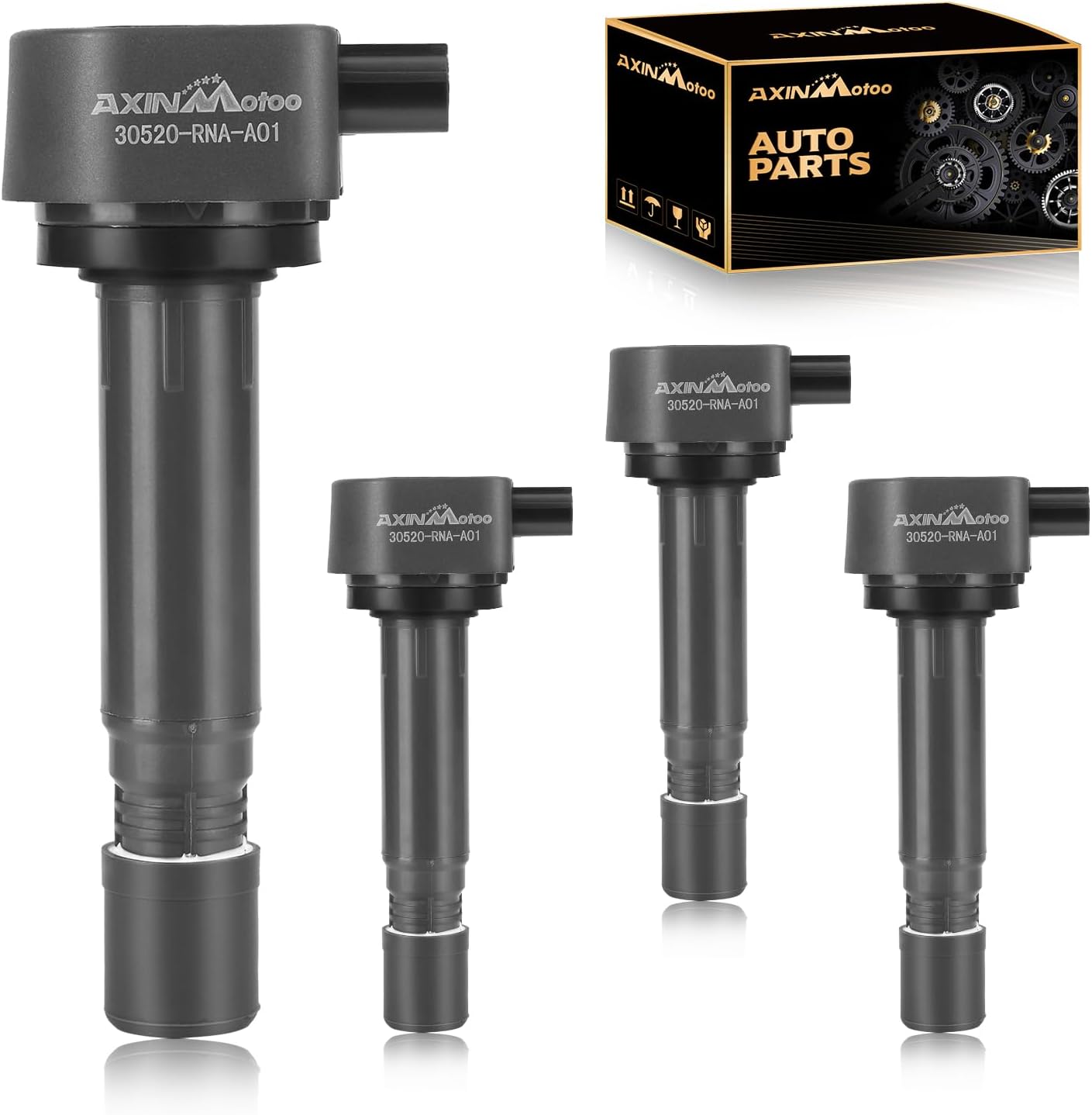 4PCS Ignition Coil Pack UF582 Replacement for Honda Civic 2006 2007 2008 2009 2010 2011 1.8L L4 C1580 30520RNAA01