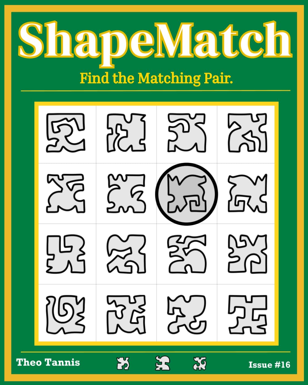 ShapeMatch: Find the Matching Pair, Find the Matching Pair — A Visual Puzzle Book for Restless Minds, Issue #16 (SHAPEY)