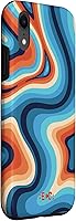 Vista 3 de iPhone XR Retro Groovy Liquid Swirl Wave - Carcasa para iPhone XR