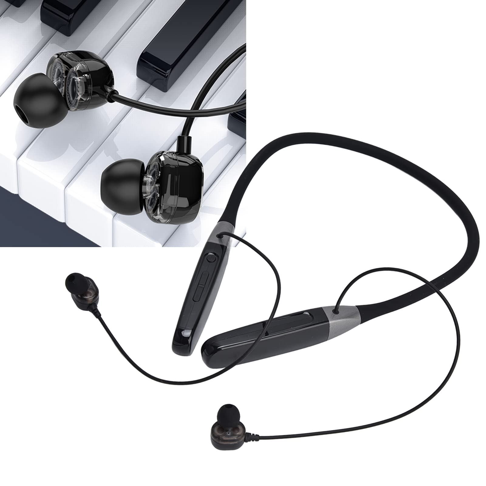 Auricolare Wireless da Appendere Al Collo con Display LED per Viaggi Sportivi e Uso Quotidiano Design Leggero per Dispositivi IOS e