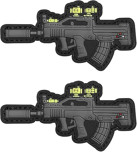 Miniatura 10 de 2 piezas de AliPlus Military Fan Collection Series Tactical Morale Patch Parche de PVC con parte trasera (F-Bomb)