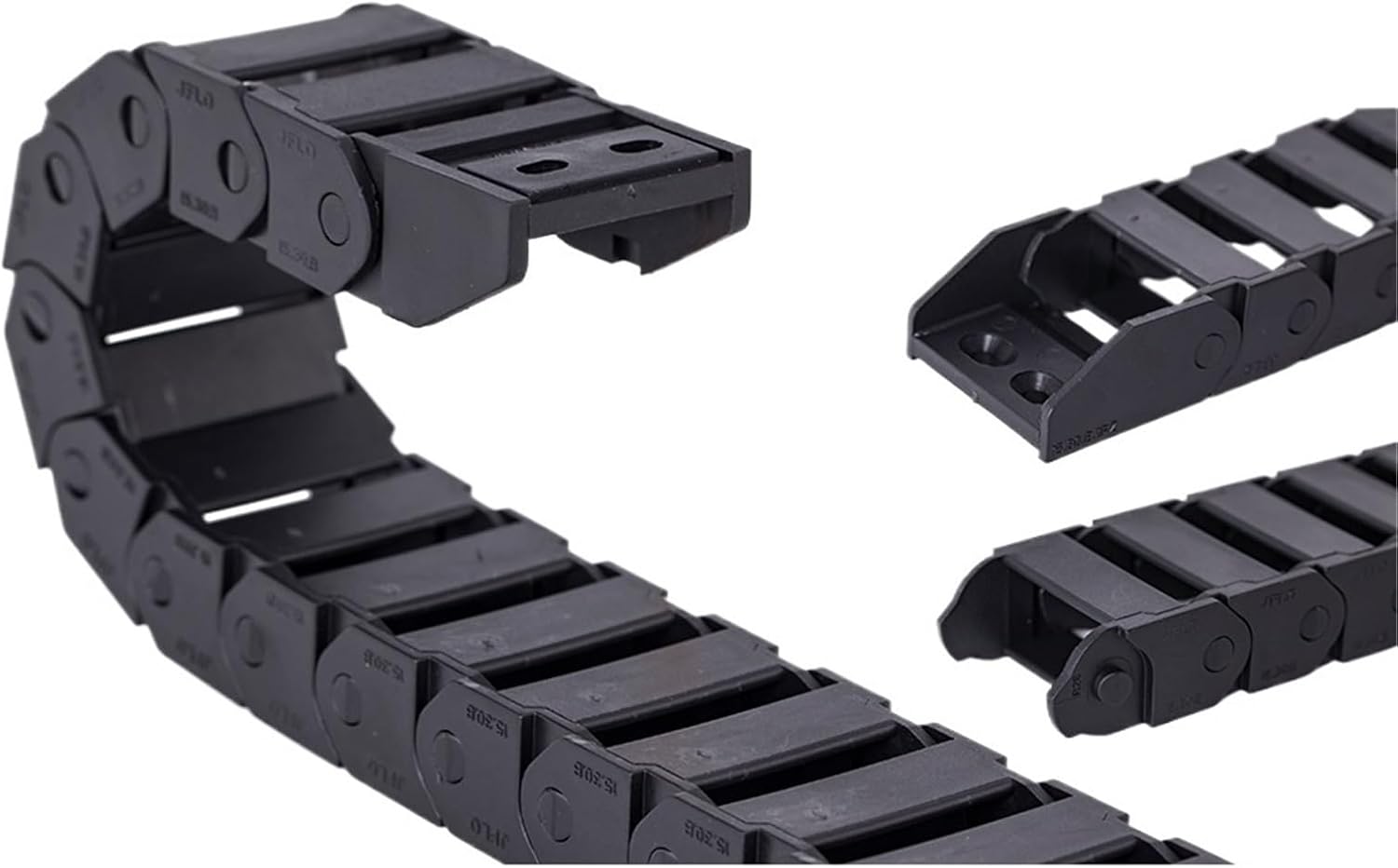 1pc Cable Chains 15x20 15x30 18x25 18x37 mm Bridge Type Non-Opening Plastic Towline Transmission Drag for Machine(28mm,18x25 mm)