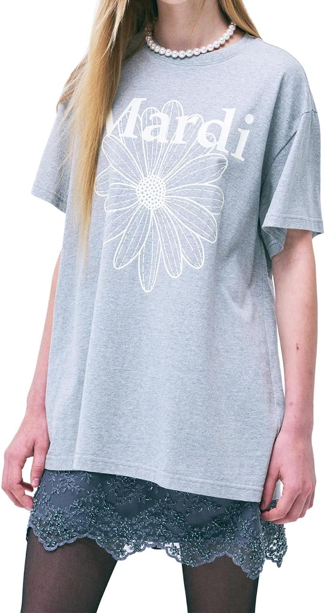 Unisex FLOWERMARDI Graphic T-Shirt, 100% Cotton, Relaxed Fit, Gender-Inclusive Bold Logo