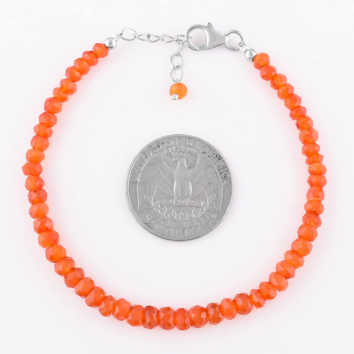 Gemstones Crystal Bracelets For Women Natural Real Stone Beads 925 Sterling Silver Chain 8 Inches Crystals and Healing Jewelry For Her Mother's Day Gifts For Her