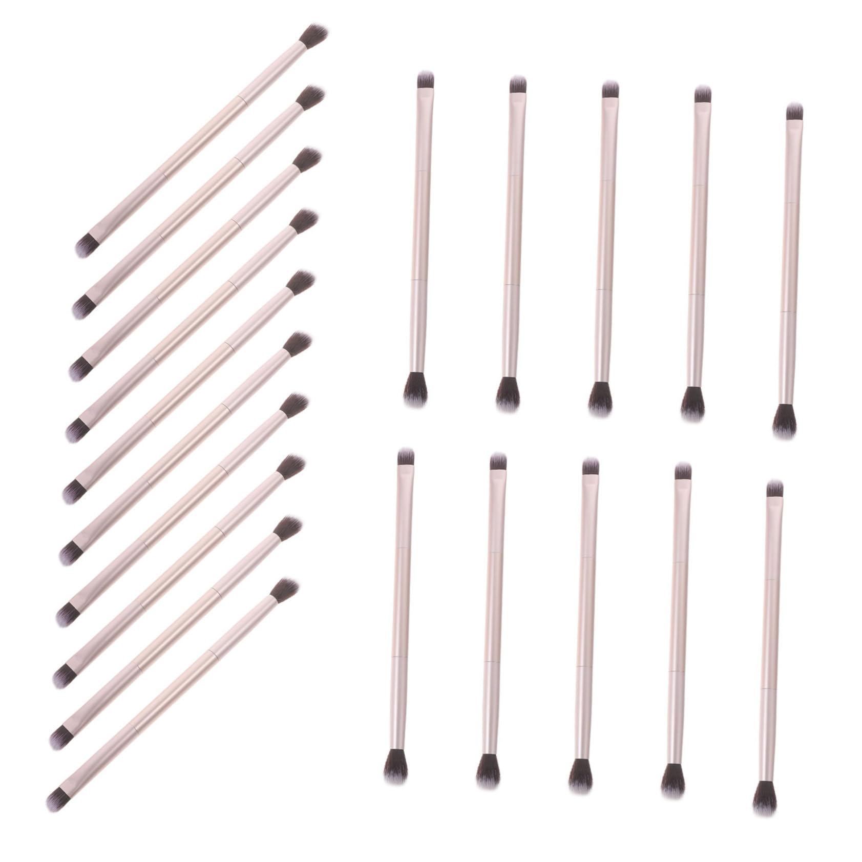 FOMIYES 20pcs Double-ended Makeup Brush Set Fluffy Eyeshadow Brush for Women Blending Eye Shadow Blend Eye for Makeup