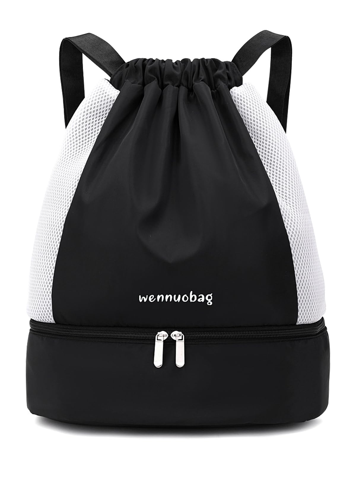Waterproof Drawstring Backpack - Dry & Wet Separation Swimming Bag for Beach, Gym, Sports, Fitness, Riding - Suitable for Adults and Kids