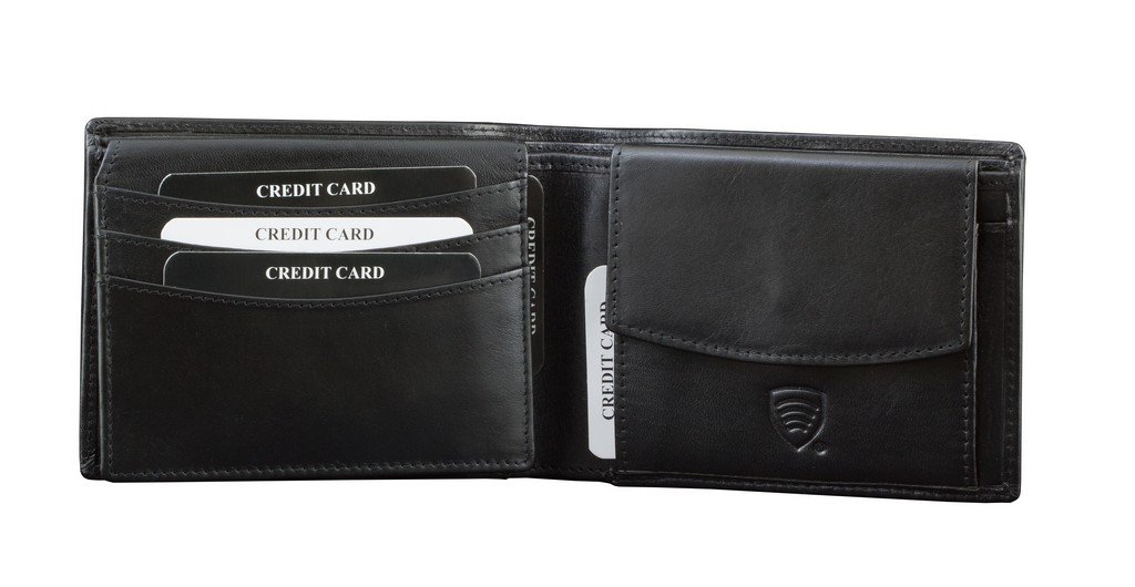 RFID Schutz Leder Geldbeutel (36BNL)