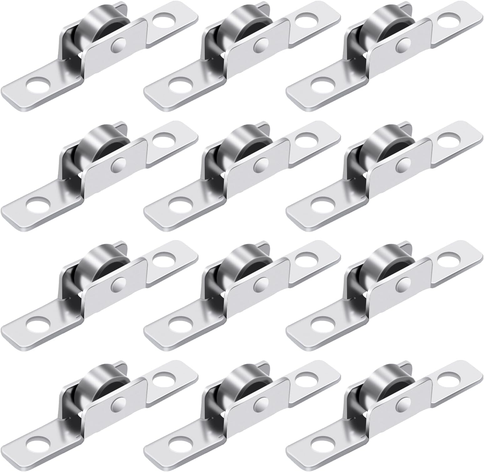 12 Pack 3/8 inch Push-Pull Sliding Window Roller Metal Wheels, Universal Metal Sliding Axles Window Pulley Single Rollers Wheel Suitable for Windows, Cabinets, Doors, and Other DIY Work