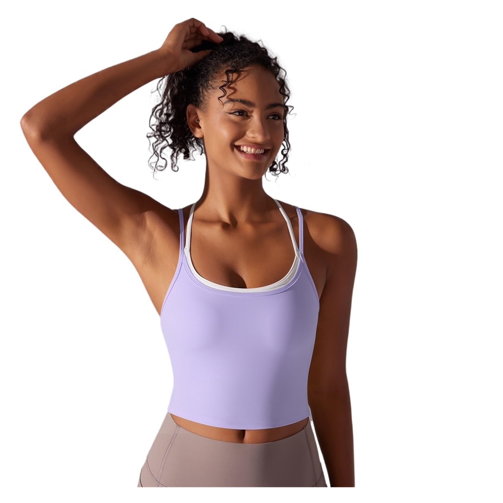 Top da Yoga Intimo Sportivo da Donna, Reggiseno Push-up for Fitness e Yoga, Intimo, Palestra, Allenamento, Canotta Corsa Traspirante