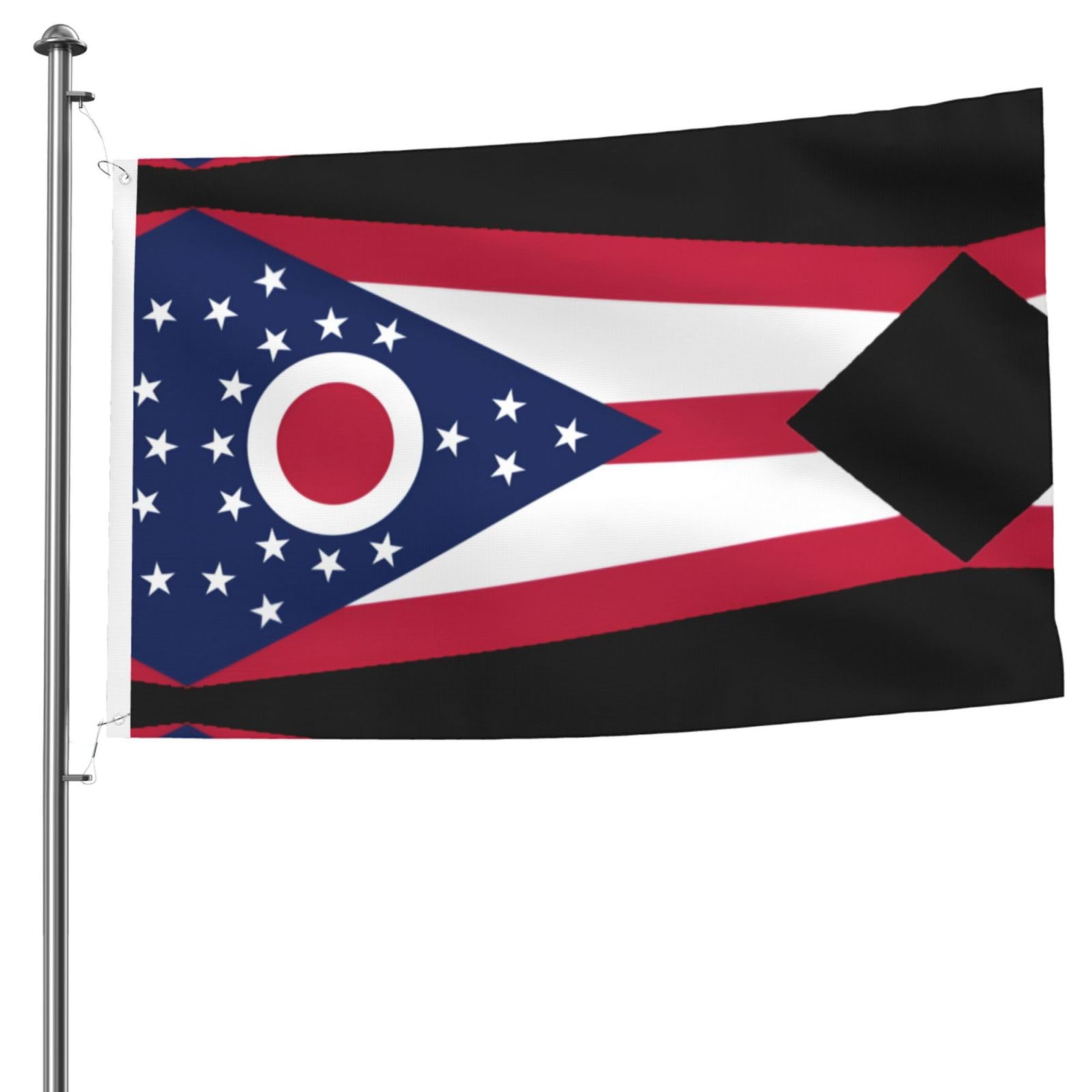 Drapeau de l'État de l'Ohio idéal pour la décoration de jardin et événements