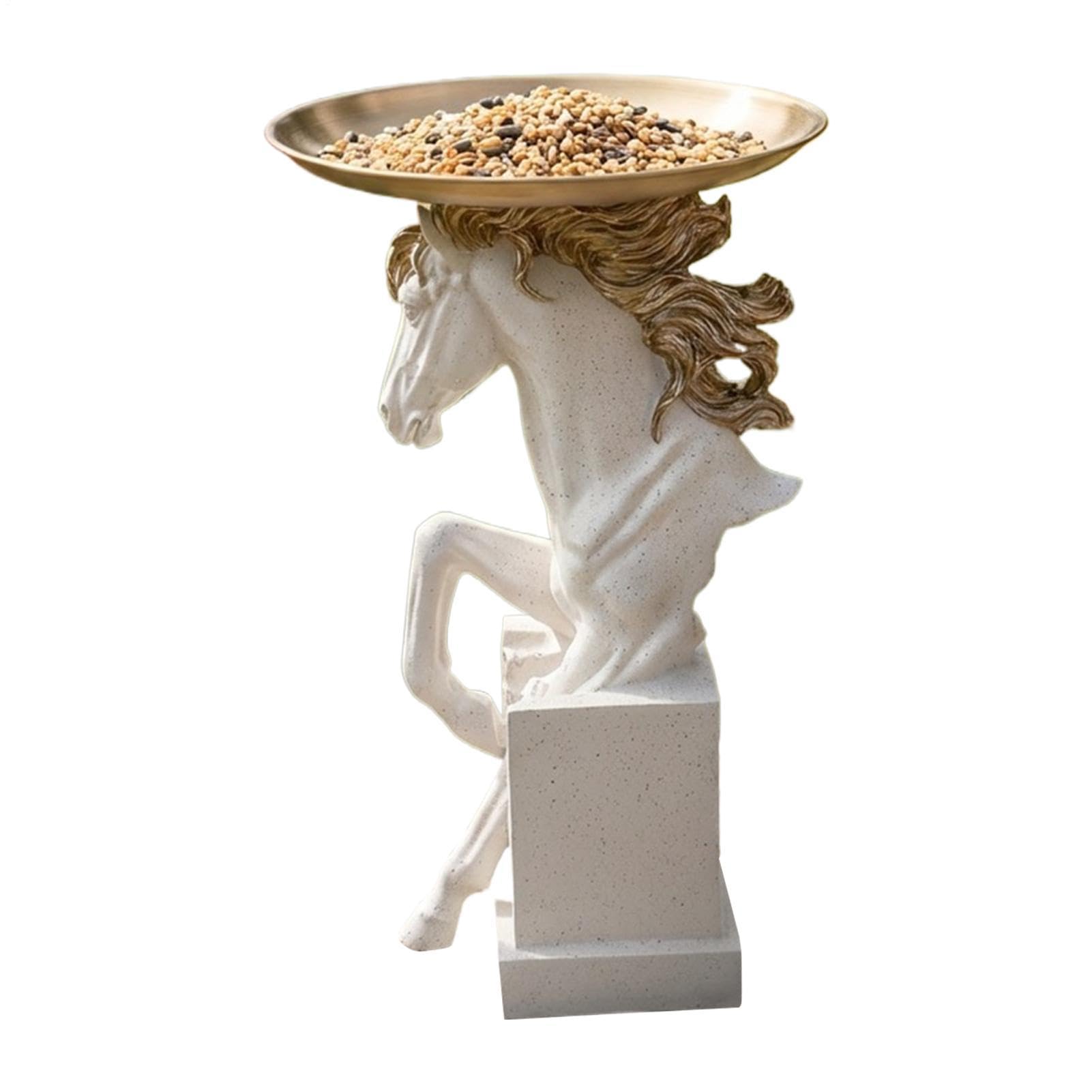 Mangeoire oiseaux sauvages et figurine décorative pour jardin et patio