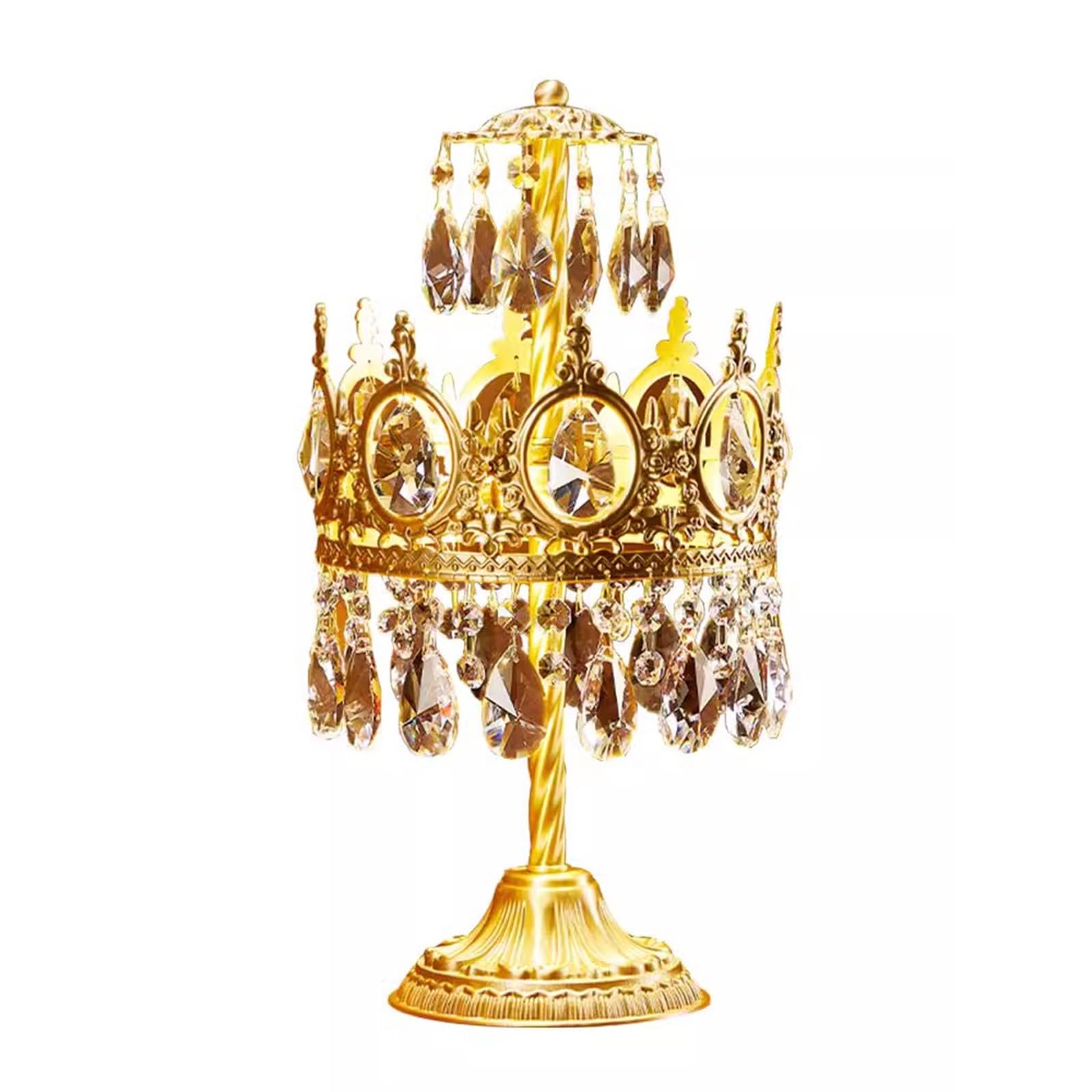 Z4T8M2K6G5 Bedside Lamp Modern Elegant Table Lamp Full Copper Crystal Bedside for Living Room Bedroom