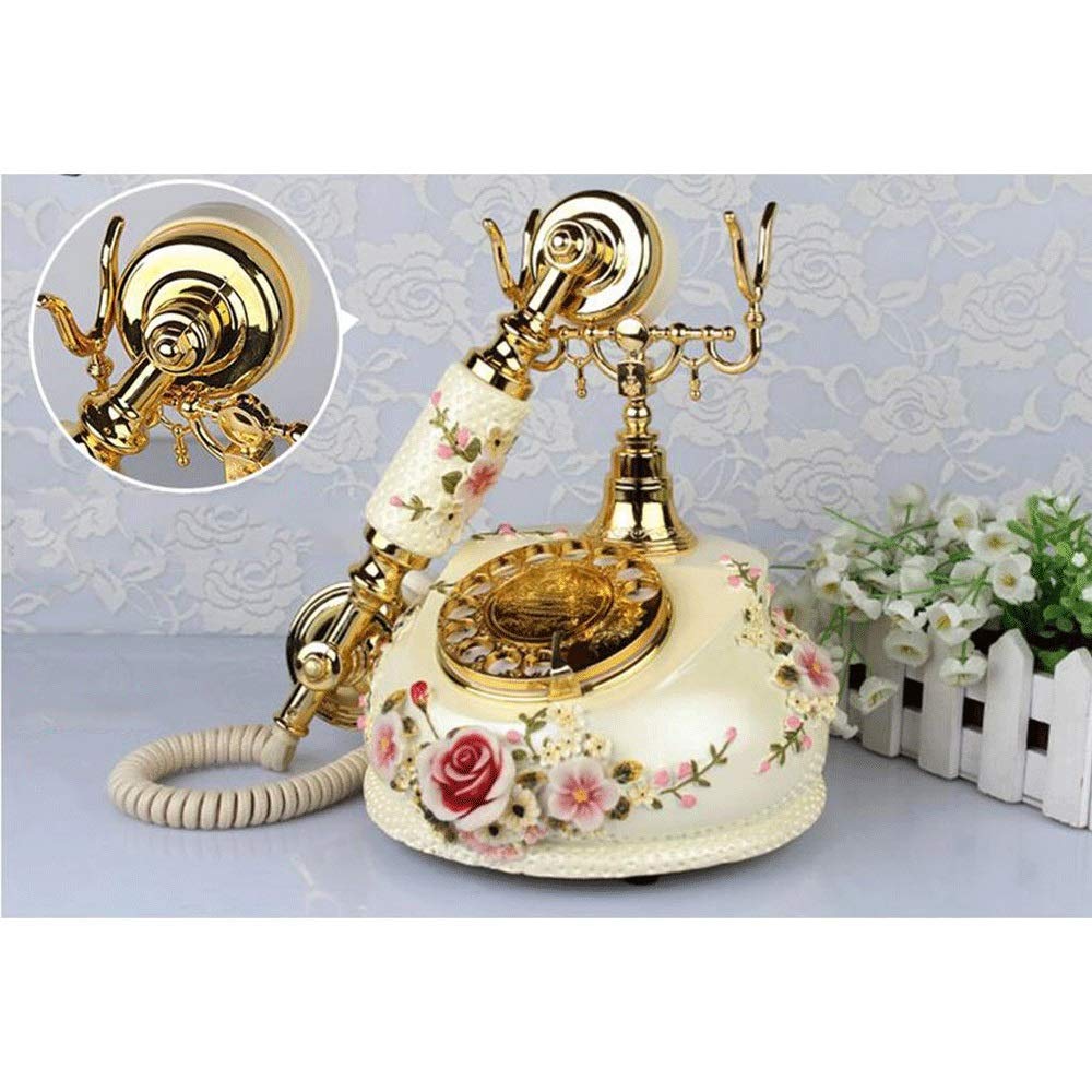 Telefon stacjonarny w stylu antycznym, przewodowy, zabytkowy, retro, do domu, sypialni, kreatywny, stały, modny, stary, wiatrowy samolot, antyczny telefon z wyświetlaczem LCD, europejski, z