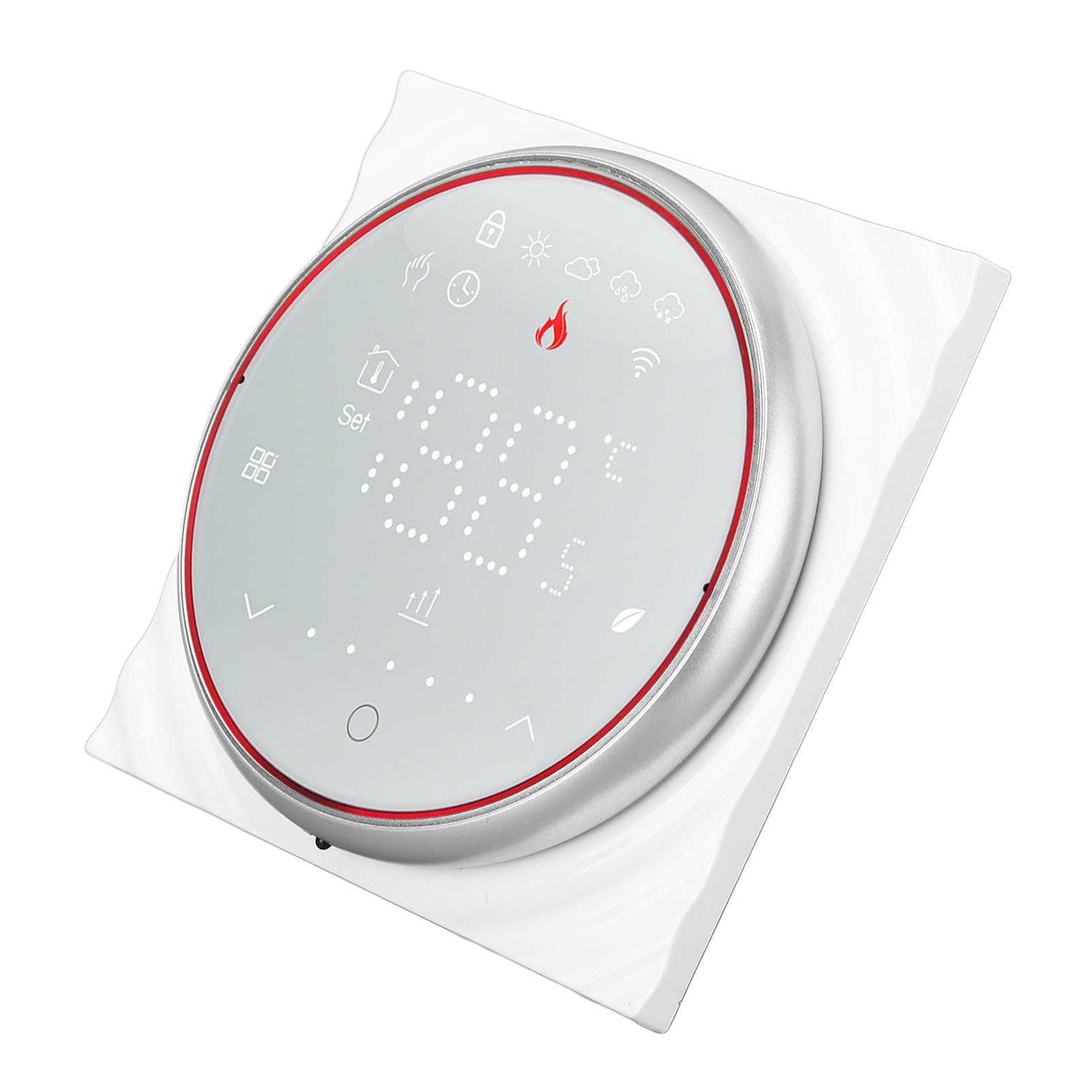 Termostato per Casa Intelligente, Display LED, Controller Programmabile per Riscaldamento a Pavimento, Controllo Accurato della Temperatura, Efficienza Energetica con Design