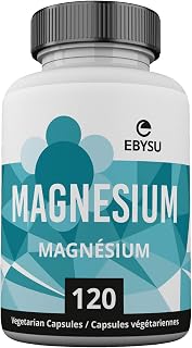 EBYSU Magnesium Bisglycinate Malate - 120 Vegan Caps - Chelated Magnesium Capsules - Source of Electrolytes & Helps to Maintain Proper Muscle Function
