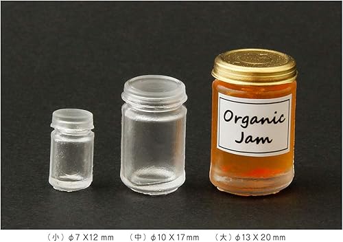 Miniatura 3 de Nisshin Associates 1039 - Molde de silicona para resina de silicona, a escala 112, en miniatura, redondo y transparente, para resina UV, epoxi y