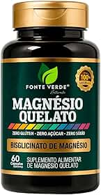 Suplemento mineral Magnésio Quelato 60 Cápsulas – Fonte de Magnésio para o Bem-Estar e Equilíbrio Nutricional do Organismo