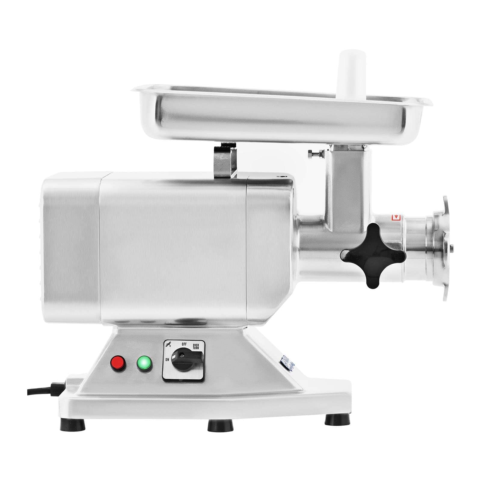 Royal Catering Picadora De Carne Máquina De Carnicería RCFW 120PRO (Potencia: 850 W, 200 kg/h, Cuchillas y discos perforados de acero inoxidable)