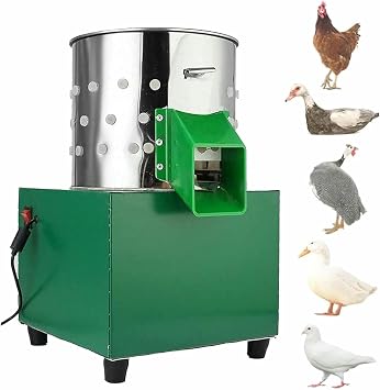 Poultry Plucker Machine,Chicken Plucker Machine Stainless Steel Poultry Plucker Automatic Feather Plucking Machine Chicken Turkey Defeathering Machine,Heavy Duty Automatic Feather Plucking Machine