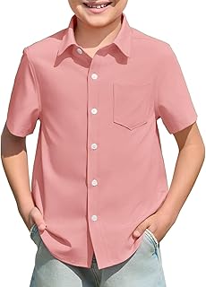 Camiseta infantil para niña, camisa de bolsillo con botones, manga corta, degradado, camiseta para niños, verano, informal, playera, camiseta de menos de 10